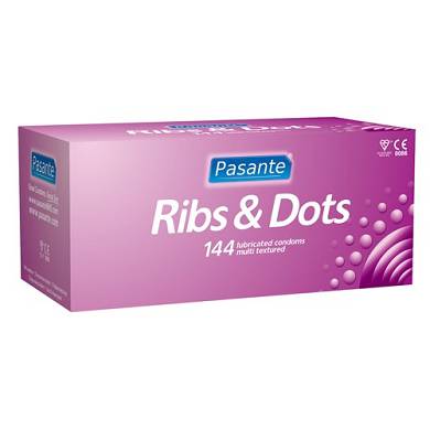 Pasante Ribs & Dots Kondome 144 Stck