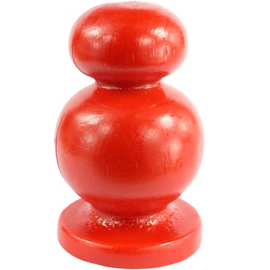 13 x 5,5 - 7,5 cm Double Ball Plug red