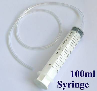 Dosierspritze Katheterspritze Spritze Insulinspritzen 100ML + Schlauch