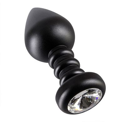 Buttplug mit Schmuckstein - Grsse L