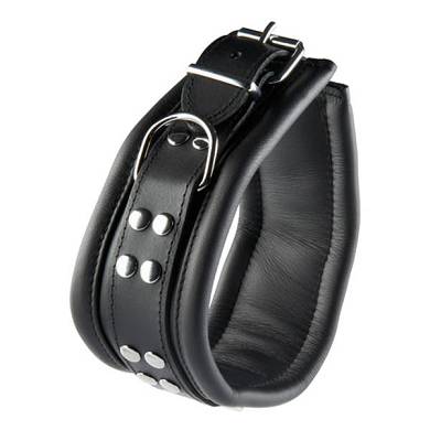 Halsband aus Leder mit Nieten
