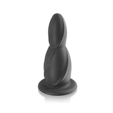 Deluxe Silikon Butt Plug large (Ø 24 mm–50 mm) mit Lustwellen. Saugnapf- Fu&s