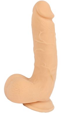 21 x 4,5 cm Dillon Dildo mit Hoden flesh