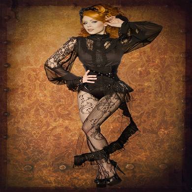 Steampunk-Corsagen-Gürtel mit Schößchen