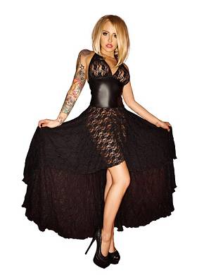 Spitzen-Kleid F021