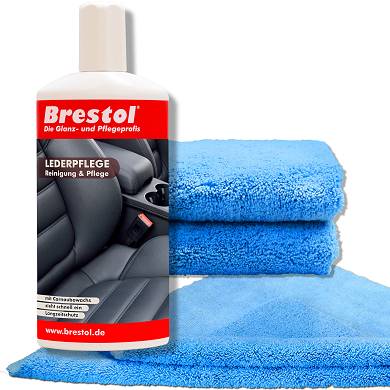 Lederpflege 500 ml, 2 Polierschwmme, 1 Finish-Polish 