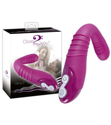 Close2you Opus 2 bordo - G-Punkt-Vibrator gebogen mit 7 Rhythmen