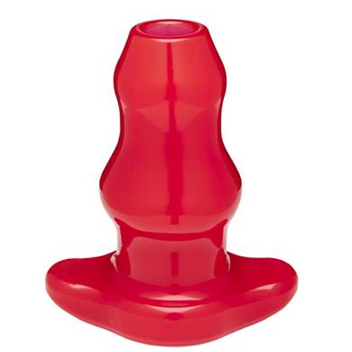 Double Tunnel Plug in Rot