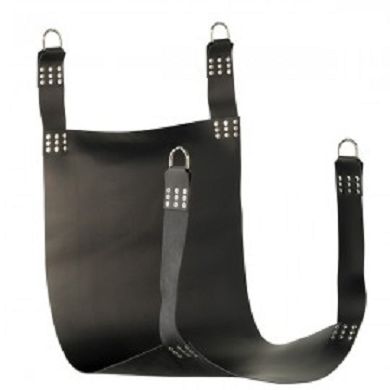 Liebesschaukel schwarze Slingmatte - Leder Sling - ohne Ketten