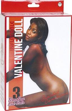 Valentine Love Doll Scarlet Constance Liebespuppe 3 Öffnungen dunkelhäutig $41