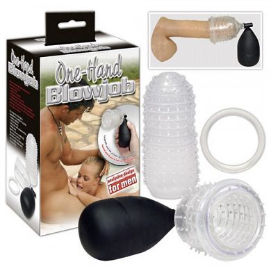 Masturbator One-Hand Blowjob
