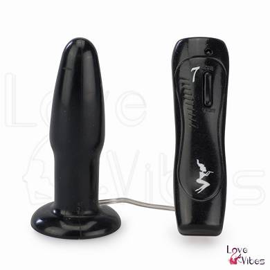 Vibrierender Analplug Black