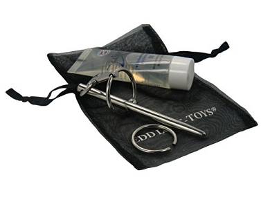 Premium Penis-Plug Dilator + Doppel-Ring Penisplug Prinzenzepter inkl. Gleitgel