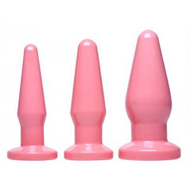 Analplug in Pink Set mit 3 Teilen ? verpackt