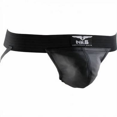 Leder Jockstrap Plain - two bands von "Mr. B" Größe X Large