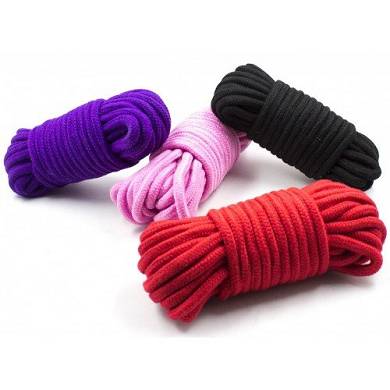 Bondage Seile 10 mètres de coton doux de haute qualité - Rosso