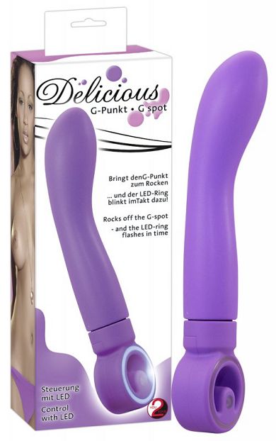 Delicious G-Punkt Vibrator mit 7-Stufen-Vibration - Lila