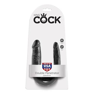 King Cock Small Double Trouble Black