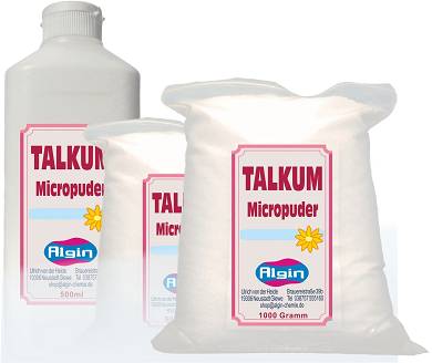 Pharma TALKUM Speckstein Babypuder 1 kg Clip-Beutel Weipigment Latexpflege