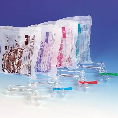 Gyn Vaginal Spekulum Cusco, Plastik klar steril Gr XS-L