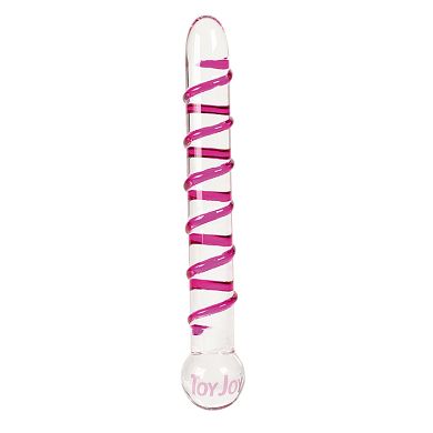 TOYJOY umschlungener Glasdildo Pink, 23 x 3 cm