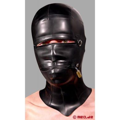 Abschliessbare Latexmaske