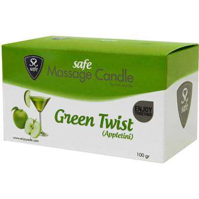 Safe Massage Candle Green Twist