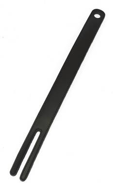 Klatsche Leder schwarz