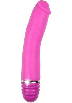 21 x 3,8 cm Silicone Bendable Buddy Vibrator pink