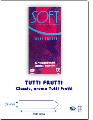 Soft Tutti Frutti 1 Kondom