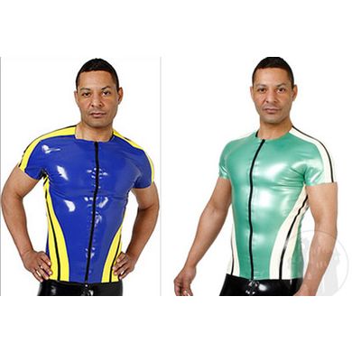 Latex T-Shirt mit Rallystreifen