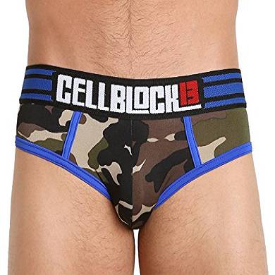 Timoteo Camouflage/Blau CellBlock 13 Commando Slingback Jock