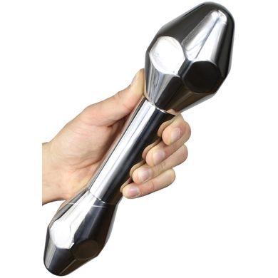 30 x 6 - 7,5 cm HardcoreDeLuxe - Edelstahl Plug / Dildo Gigantus silber