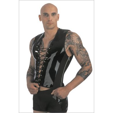 Latex Weste mit Rckenteil aus Stretchnetz