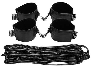 Joydivision Soft-Leather-Bond-X Set 8-tlg Bondage