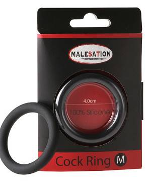 Malesation - Silicone Cock-Ring black M ( 4 cm)