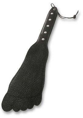 HardcoreDeLuxe - Leather Paddle Foot black 37,5 cm