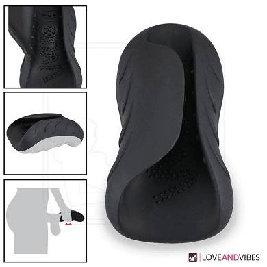 Aufladbarer Vibrator fr Mnner mit Noppen