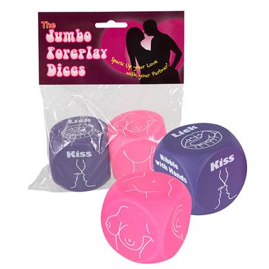Jumbo Foreplay Dice - Lila/Pink