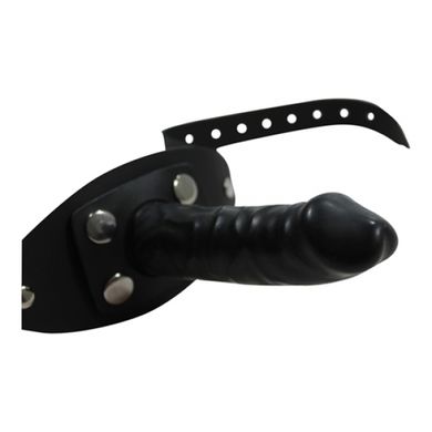 Leder Mundknebel mit Dildo