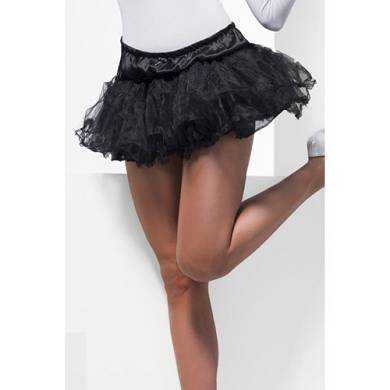 Fever ? Petticoat aus Tll in Schwarz