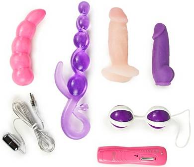 XXL Erotik Geschenk Set Liebeskugeln. Analkette. Dildos uvm