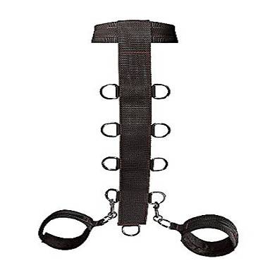Sportsheets - Manbound Neck und Handgelenke Bondage Gürte, schwarz, 1 Stück