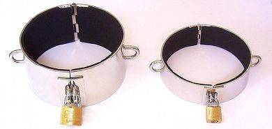 Edelstahl Halsfessel - Halsband - Grenwahl und Breitenwahl
