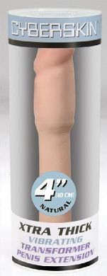 CyberSkin Vibrating Penis Extension 4' - Penisverlängerung