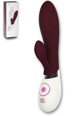 19,5 x 1 - 4 cm Vibrator MINDS OF LOVE Romeo dunkelrot/weiss