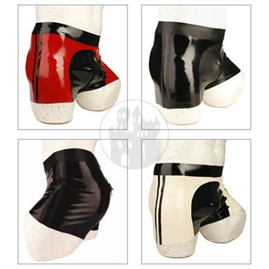 Latex Shorts mit Sattel