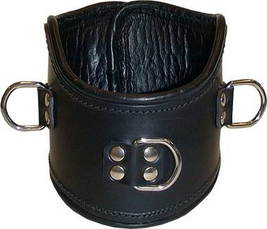 Leder Positionierunshalsfessel