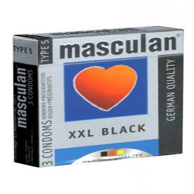 Masculan Type 5 black XXL (24 Kondome)