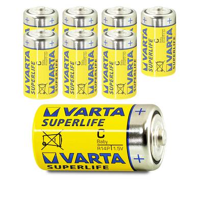8x Varta Baby C Superlife LR14 UM2 MN1400 Batterie 1,5V Zink-Kohle 8 Stk